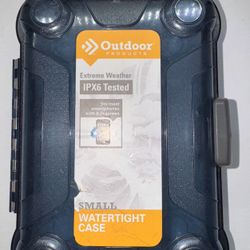 Outdoor Products Small Watertight Dry Box, Blue Polycarbonate, Solid Print