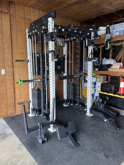 FULLY LOADED - FREE DELIVERY🟪All In One Home Gym🟪Cable Machine🟪Smith Machine🟪Squat Rack