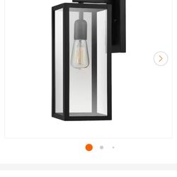 Hurley Black Modern Indoor/Outdoor 1-Light Wall Sconce