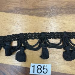25+ Yds Of 2” Black Fringe
