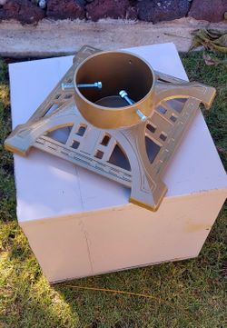 Heirloom Cast Iron Christmas Tree Stand Vintage John Wright  14" Heavy