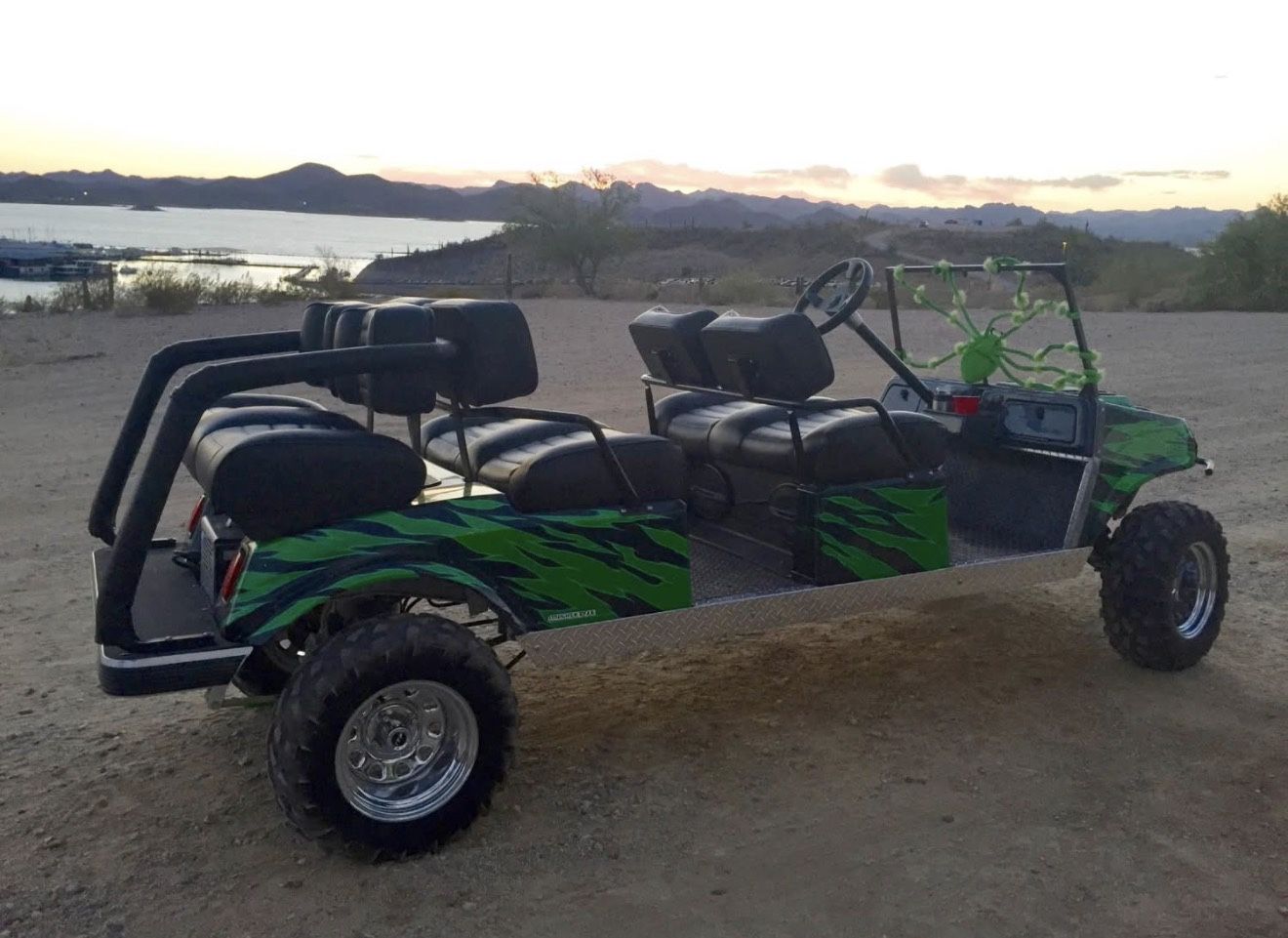 Electric 3 Row Golf Cart
