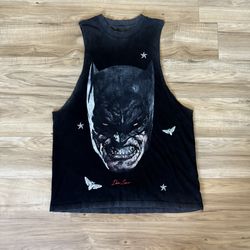 Darc Sport Batman Born in Darcness Unleashed Tommy Muscle Tee Black Graphic Tank