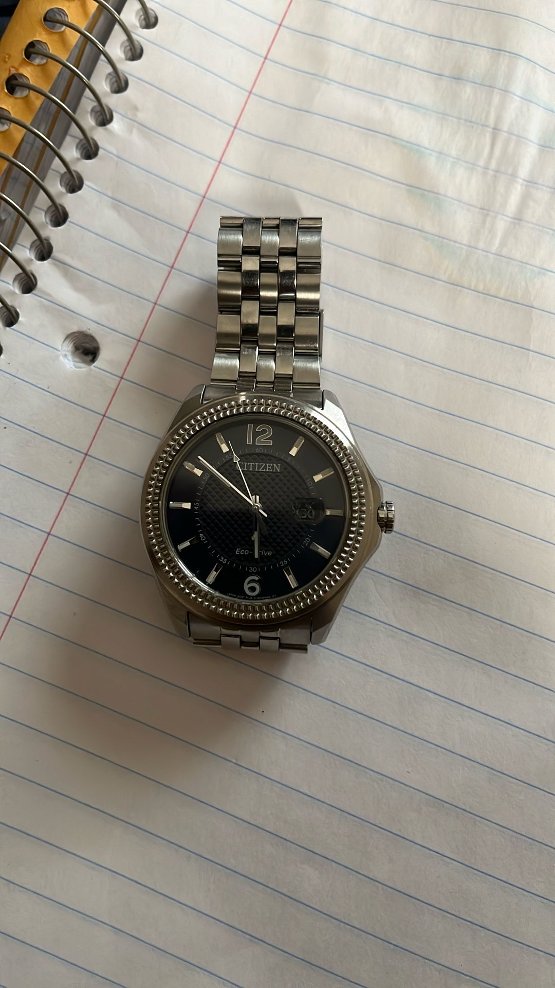 Citizen Eco-Drive Silver men’s watch (Blueface)