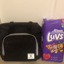 Humble Bee Diaper Bag and Luvs Diapers