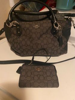 Coach Purse with Matching Wristlet