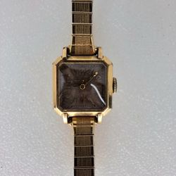 Vintage Bulova Wristwatch, 17 Jewels, 10K Rolled Gold-Plated