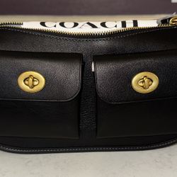 Coach Turnlock Waverly Bag (Black)