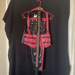 Red And Black Halloween Costume 