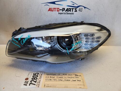broken lens 2011 - 2012 - 2013 BMW 5 SERIES F10 528i LEFT HID HEADLIGHT OEM AX72805