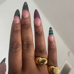 Gold heart shaped ring