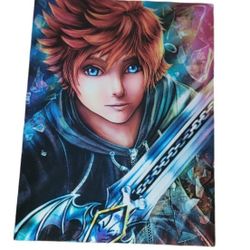 Kingdom Hearts 3D Holographic Triple Transition Lenticular Anime Poster