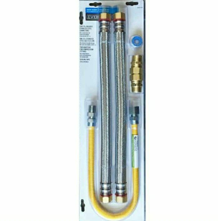 Everbilt 1000 047 548 Water Heater Installation Kit Gas NIB FOR ONLY $15 FIRM ON PRICE 