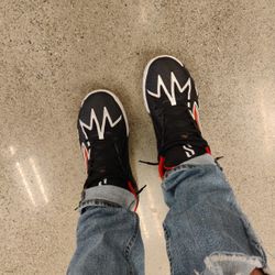 Puma Black Red And White And Grey 