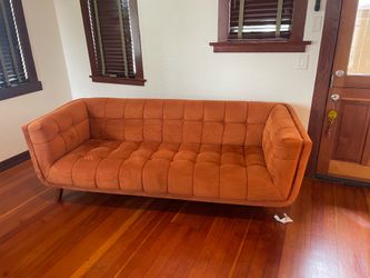Orange sofa