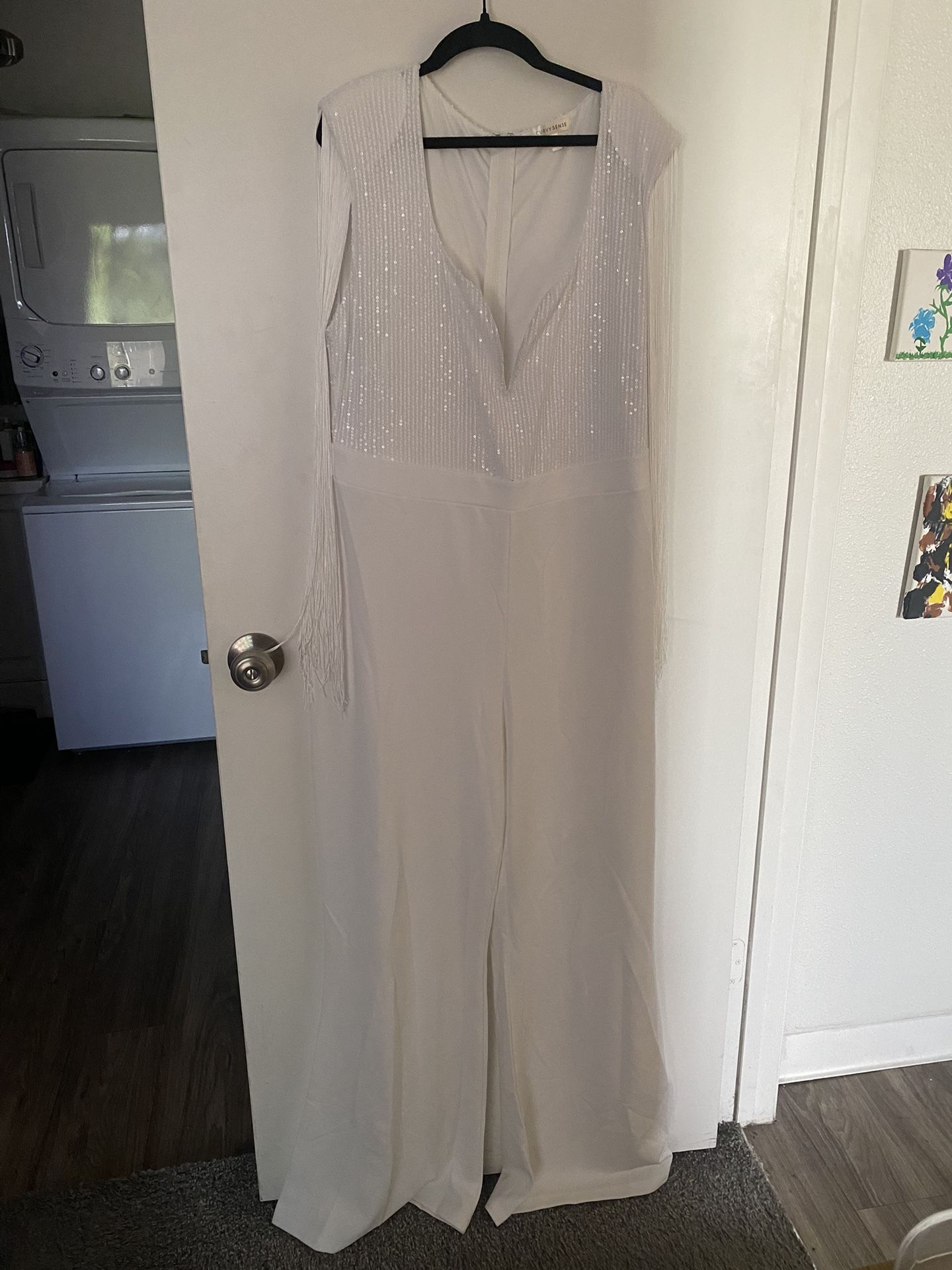 White Wedding Jumpsuit
