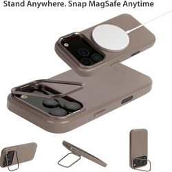 BRAND NEW Italian Leather Stand Case Compatible with iPhone 17 Pro Max 2025