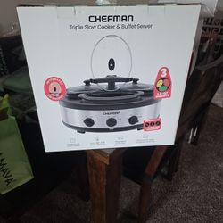 Triple Slow Cooker ;buffet Server 