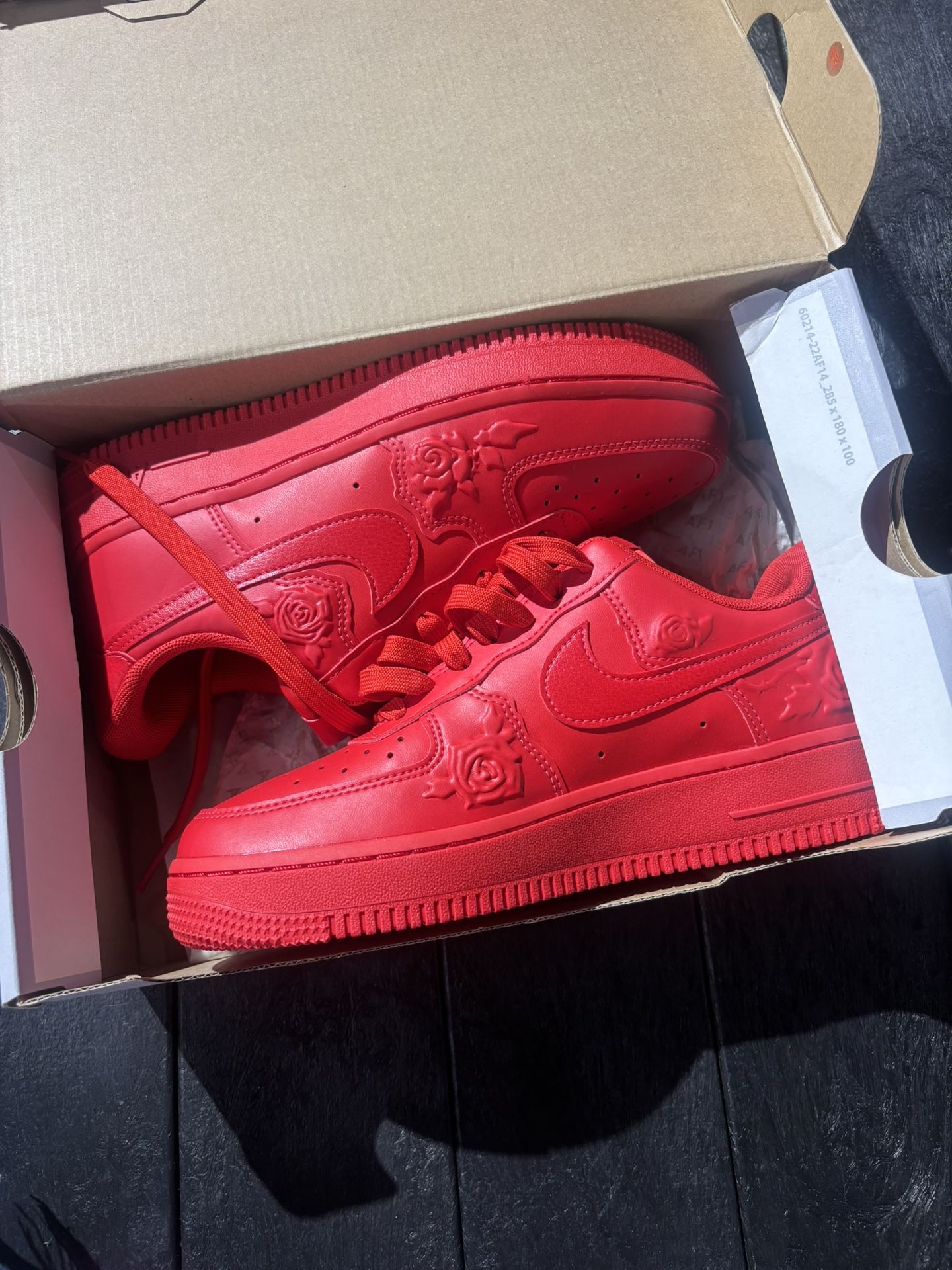 red air force 1's