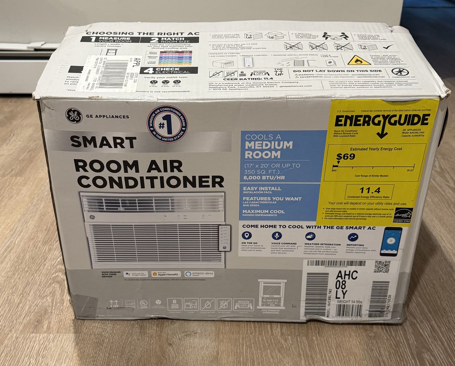 GE Smart Window AC 8000 BTU - WiFi Enabled - Great Condition