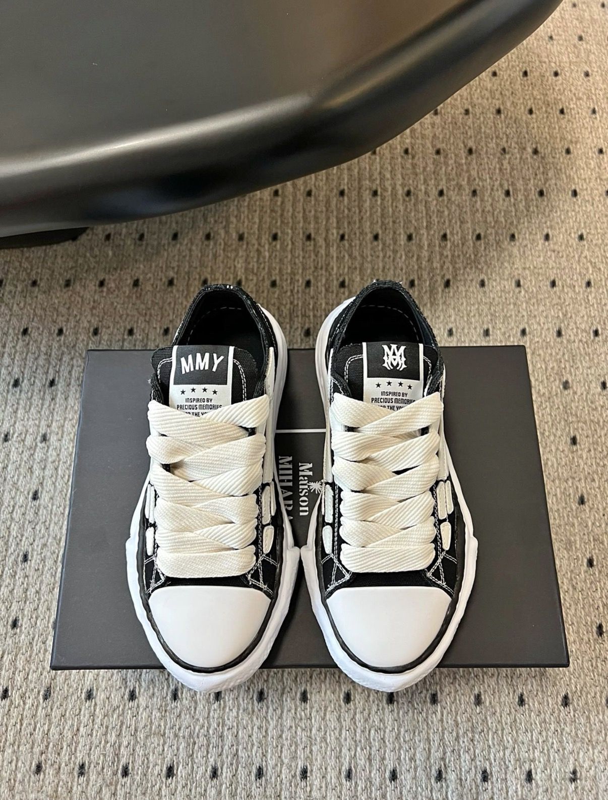 AMIRI MMY Bones x Maison MIHARA YASUHIRO Black