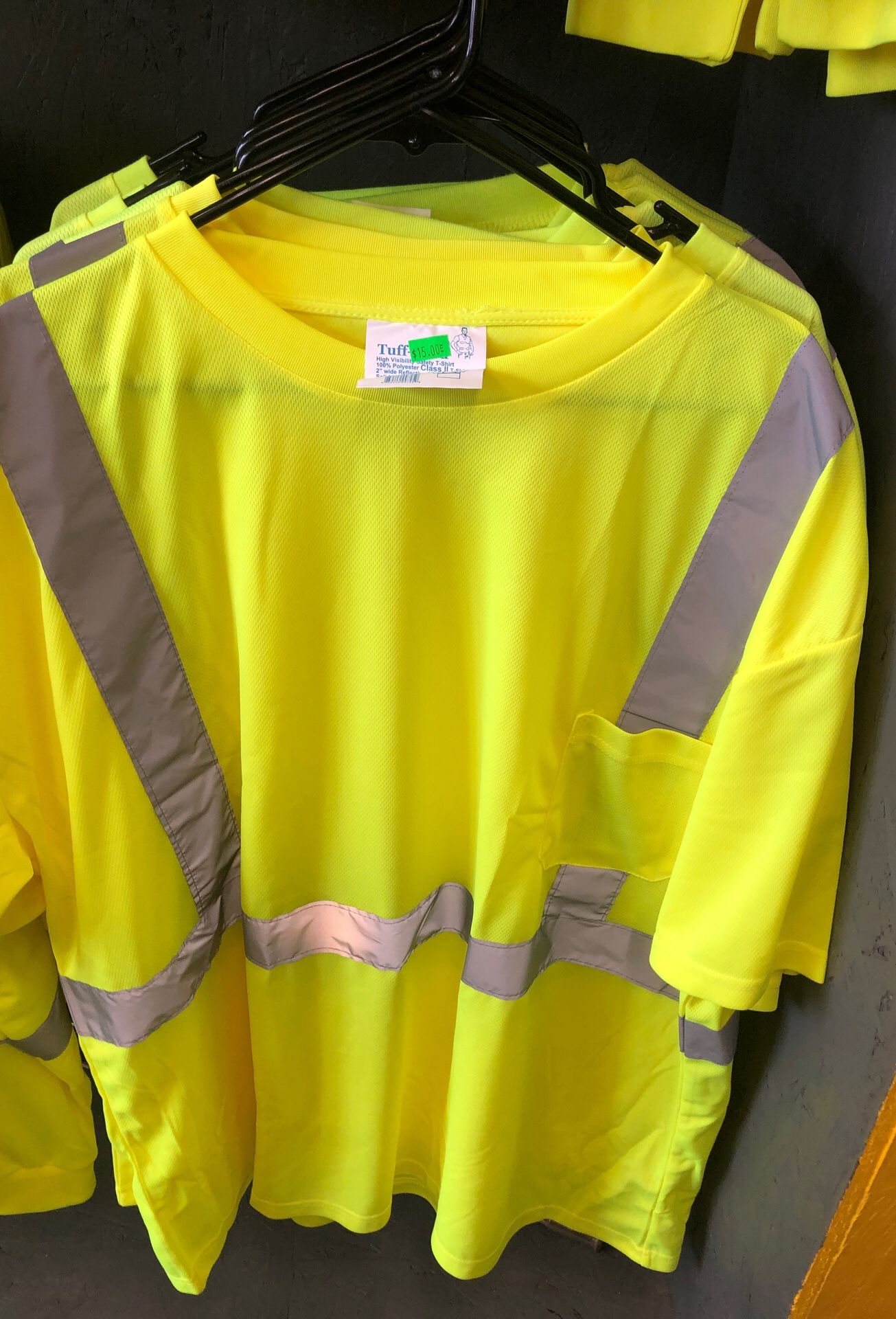 High Visibility Short Sleeve With Reflective Tape