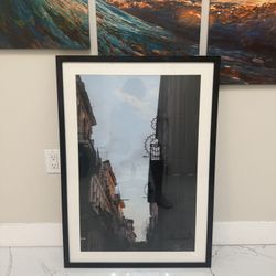 Modern framed wall art set – Havana / architecture style