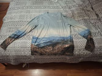Hollister Long Sleeve Mountain Graphic Shirt