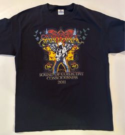 Carlos Santana 2011 Vintage Rock Tshirt Size Large