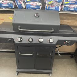 Nexgrill 4-Burner Propane Gas Grill with 2-In-1 Charcoal Tray & Side Burner, Stainless Steel Frame, 626 SQ In Total Cooking Space, 60,000 BTUs, BBQ Gr