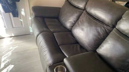 Electric Leather Couch
