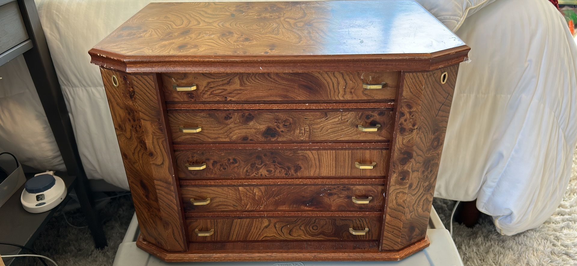 Custom Burl Wood Jewelry Box From Nordstrom