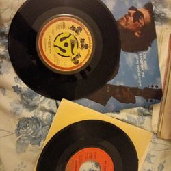 Two George Harrison 7" Vinyls 45s