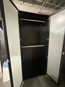 IKEA IPax Wardrobe Cabinet with Frosted Glass Doors