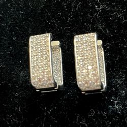 Quality Pave Stone Earrings 