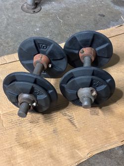 20 lbs Iron dumbbells 40lbs total