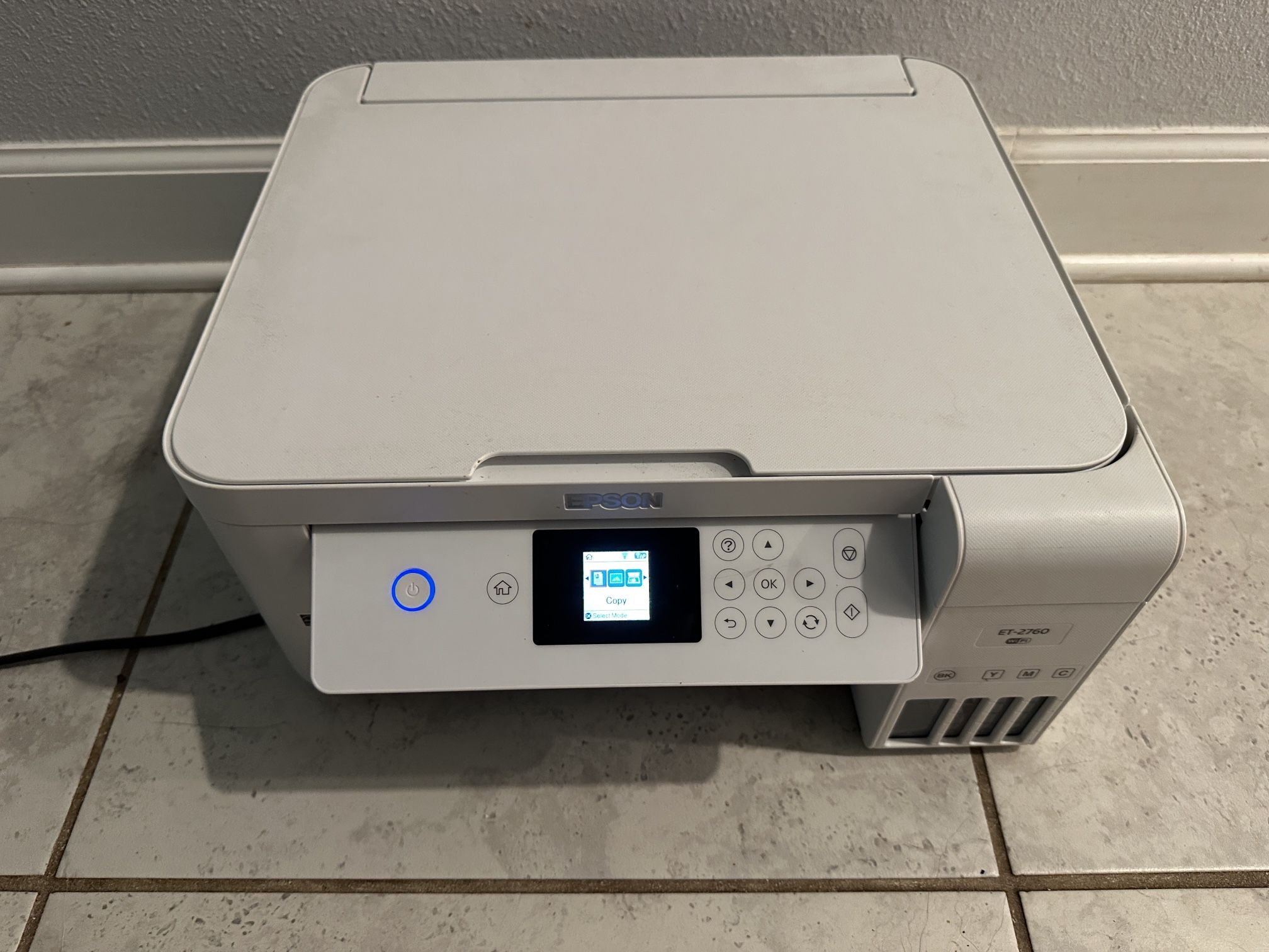 Epson EcoTank ET-2760 Wireless Color All-in-One Cartridge-Free Supertank Printer Scanner and Copier