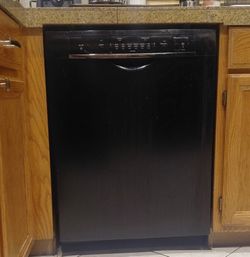 Bosch Black Dishwasher with Stainless Steel Interior