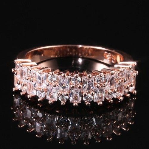 "Fashion Beautiful Gems Full Around Zircon Eternity Rings for Women, PD162
 