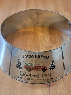 Metal Christmas Tree skirt 22"