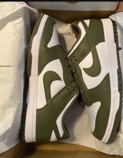 Olive Green Dunks Size 10.5