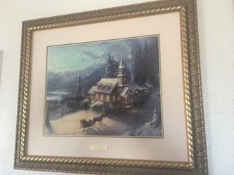 Sunday Evening Sleigh Ride by Thomas Kinkade Library Edition