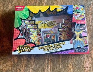 Pokemon ascended heroes lucario premium poster collection