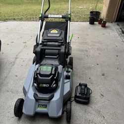 EGO self Propelled Lawnmower + charger and Battery