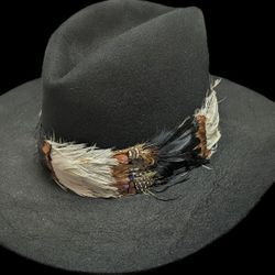 Round Up Royal Hat 5X Eagle Feathers