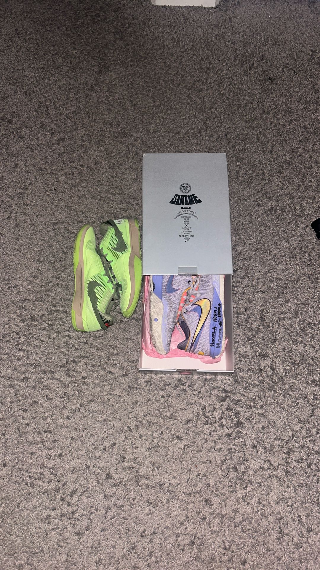 Lebron 20 Purple & Gold & Ja Morant 1 Halloween Both Size 10, Take 2 For $115