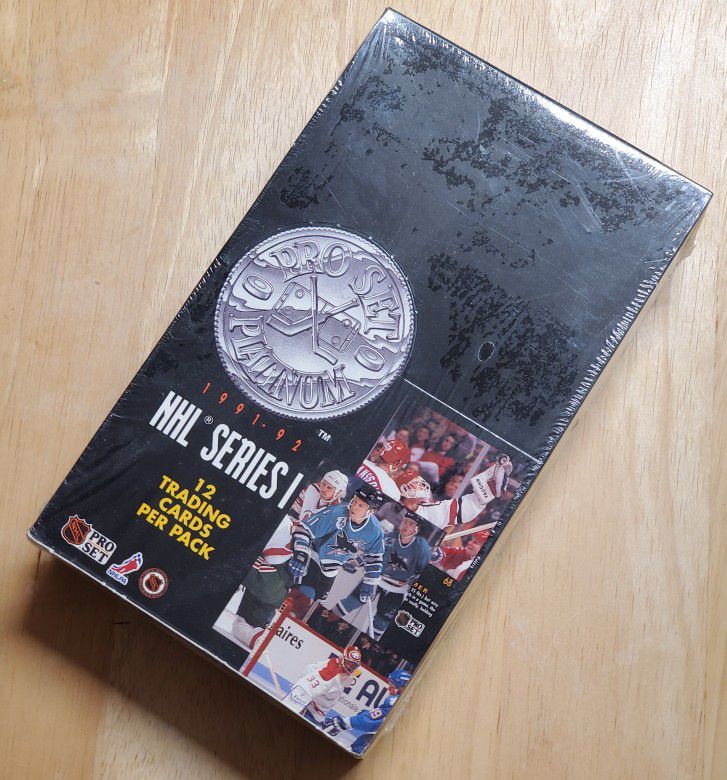 1991-92 Pro Set Platinum Hockey Box Factory Sealed 36 Packs