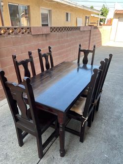 Real wood table