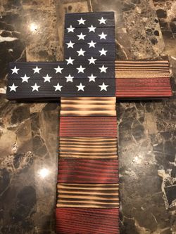 American flag Cross