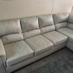 Off White 2 Piece Sectional 
